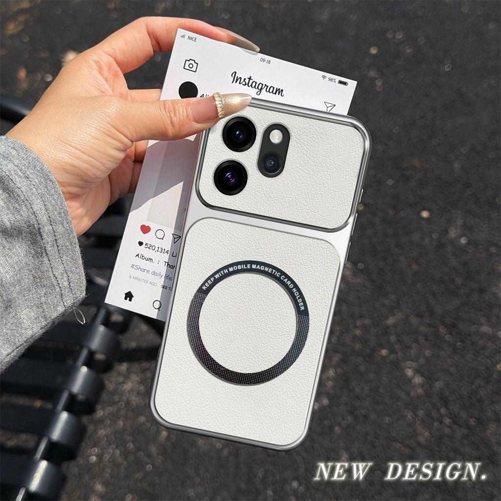 Case for OPPO Reno15 Pro Max 5G,Reno15 Pro 5G,Reno15 F 5G,Reno14 F 5G Viral Change to 17 Magnetic Split Leather Back Big Lens Protector Cover