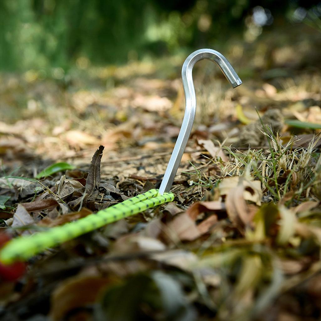 Tent Nails Aluminum Alloy Ground Nails Camping Rock Bottoms Ground Anchors Tent Accessory For Outdoor Camping Tent Peg