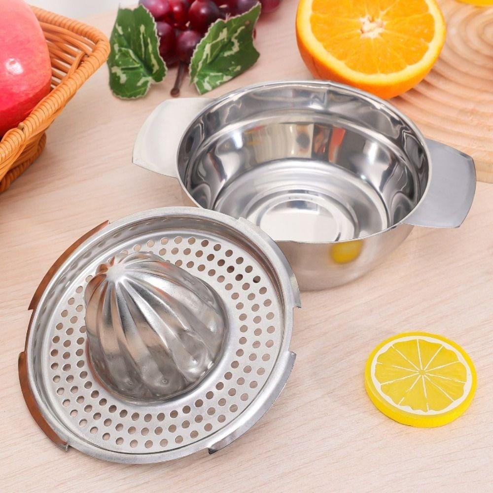 Juicer 304 Stainless Stee Hand Pressed Juice Maker With Bowl Lemon Squeezer  Fruit