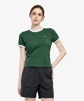 LACOSTE Women'S Cooling Print Short Sleeve T-Shirt Tf678E-56G 132