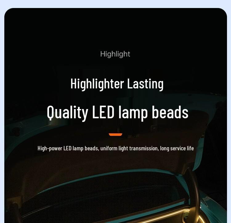 Xiaomi YU7 Ambient Trunk LED Car Lighting & Sensor Strip for Camping Accessory