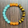 Tiger Eye & Black Hematite Natural Stone Bracelet - Multi-element Beaded Design