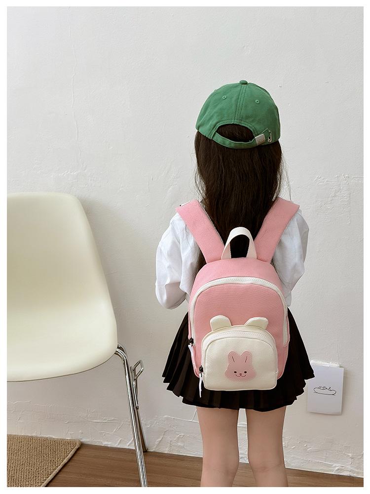 Korean Kids' Spine Protection Cartoon Backpack: Wear-Resistant, Cute, and Casual for Kindergarten.