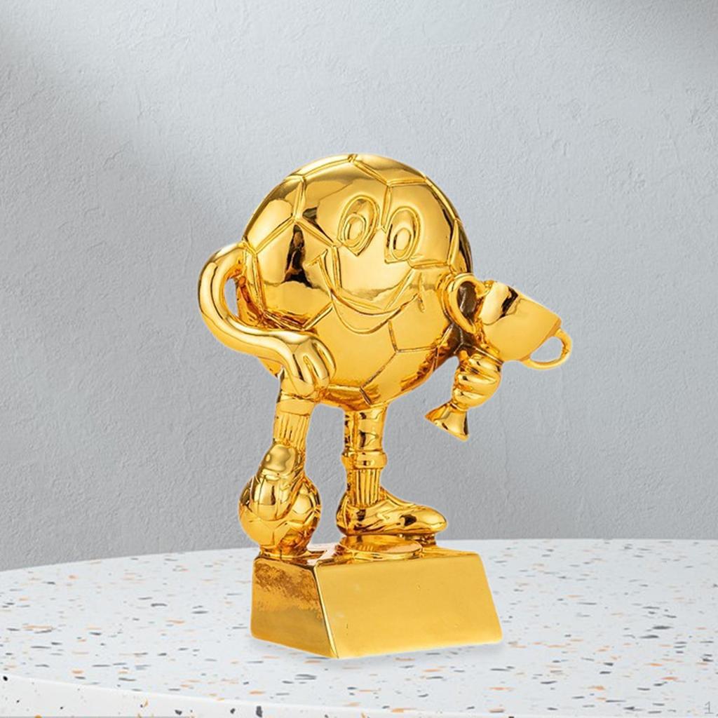Soccer Trophy Football Award 5.7 Inch Ornament Home Decoration Reward for Children Primary