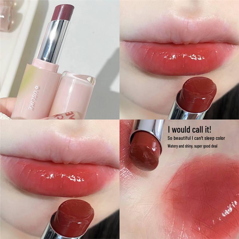

USLIKE Lingguang Moisturizing Long-Lasting Glass Lipstick - Pure Desire Dudu Shade for Students Standard