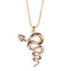 New Rhinestone Elephant Pendant High Quality Stainless Steel Chain Women's Street Style Accessories Fashion Necklace Jewelry