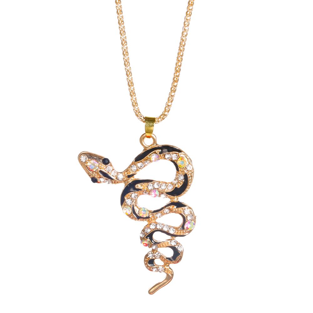 New Rhinestone Elephant Pendant High Quality Stainless Steel Chain Women's Street Style Accessories Fashion Necklace Jewelry