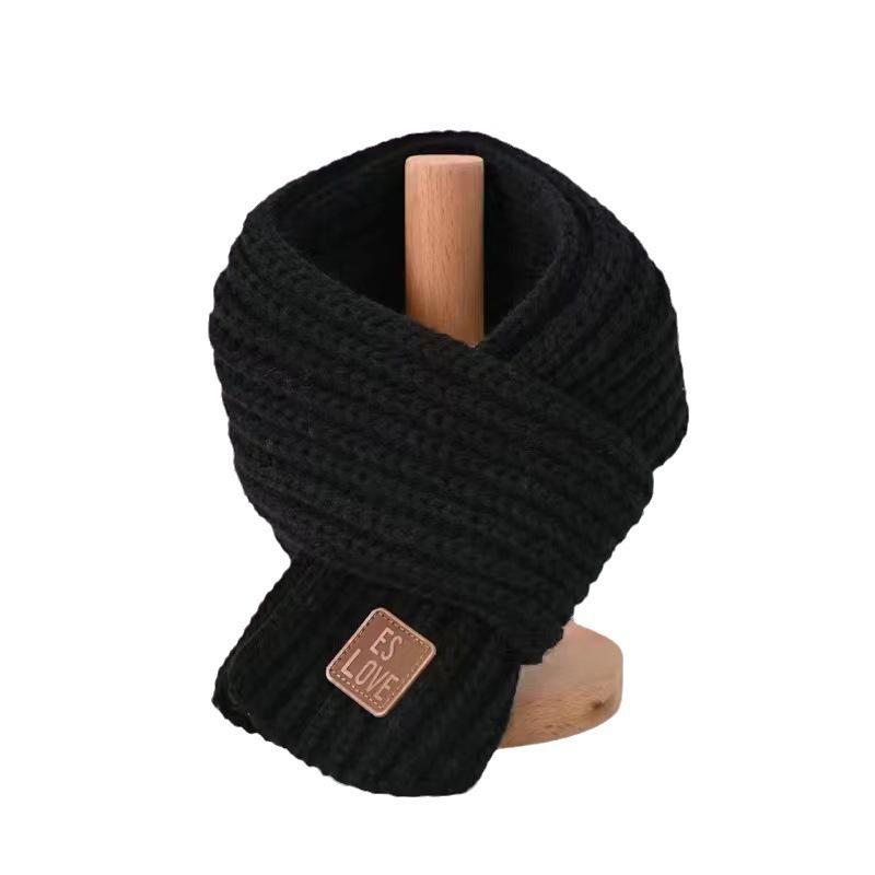 Children's scarf male warm girl thickened small scarf knitted Korean version boy little girl baby scarf autumn and winter