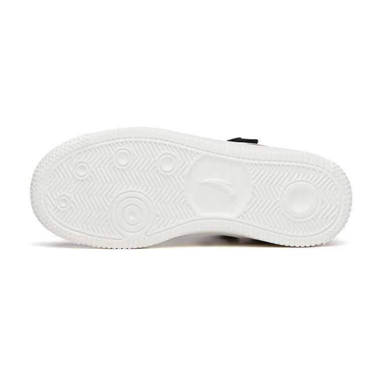 Anta Lightweight Durable Non-Slip High-Top Skate Shoes Kids Sneakers White Black Brown A33038010H-8