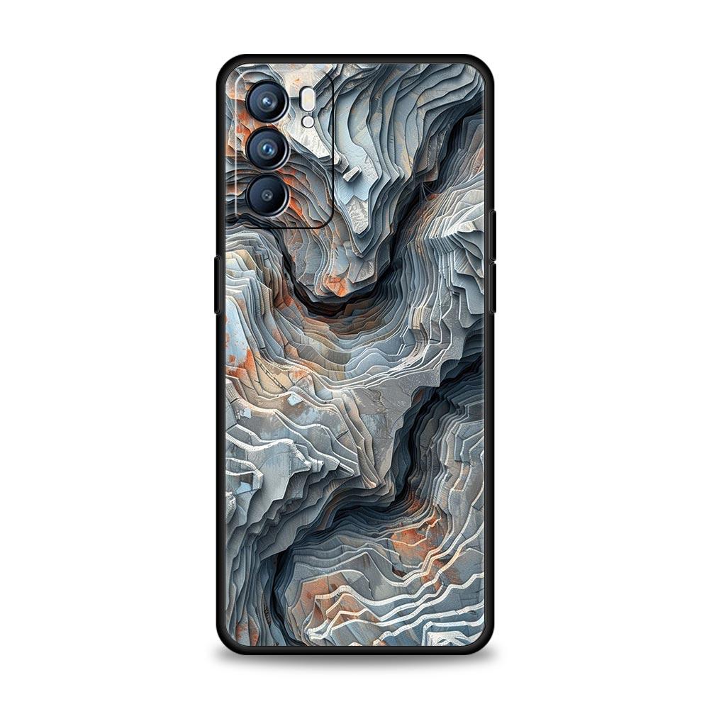 Folds Texture Phone Case For Oppo Reno 13 12 11 10 7 F Find X5 X6 A98 A80 A79 A78 A57 A54 A31 A17 Pro 5G Soft TPU Cover Fundas
