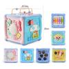 Non-Toxic Baby Toys Activity Cube Toddler Toys 7 In 1 Educational Shape Sorter Musical Toy Counting Discovery Piano Toys For Kids Learning