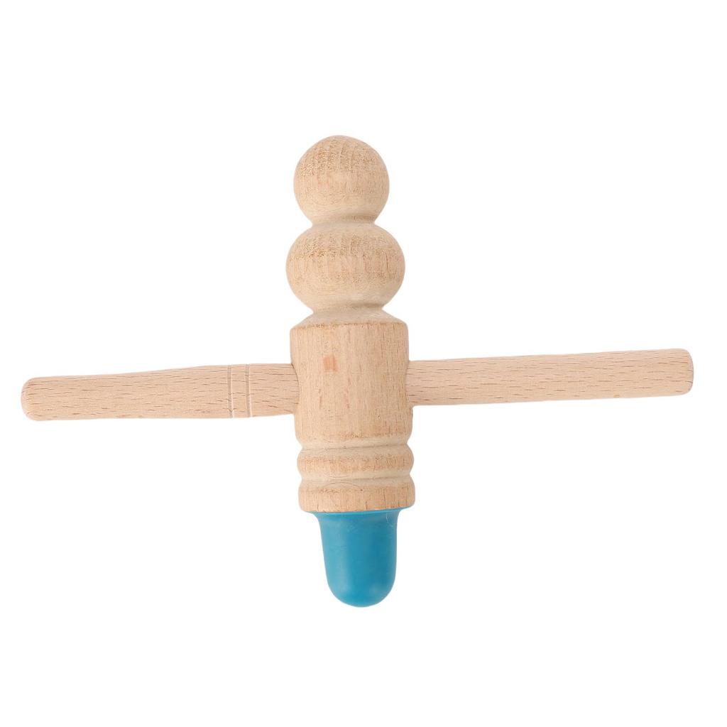 Wooden Stick Massage Tool Gua Sha Deep Tissue Trigger Point Massage Tool for Foot Body Relaxation with Silicone Head