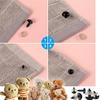 566PCS Safety Eyes and Noses Stuffed Crochet Eyes with Washers Craft Doll Eyes and Nose for Teddy Bear, Crochet Toy Jewelry DIY