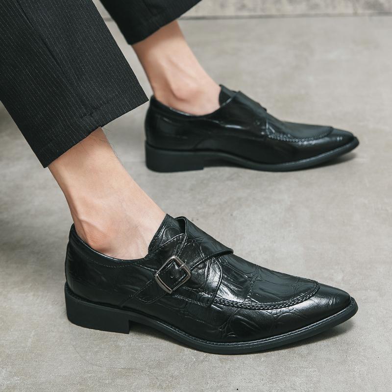 Mens Formal Classic Designer Dress Casual Leather Shoes for Men Pointed Toe Fashion Loafers Wedding Office with Free Shipping 48