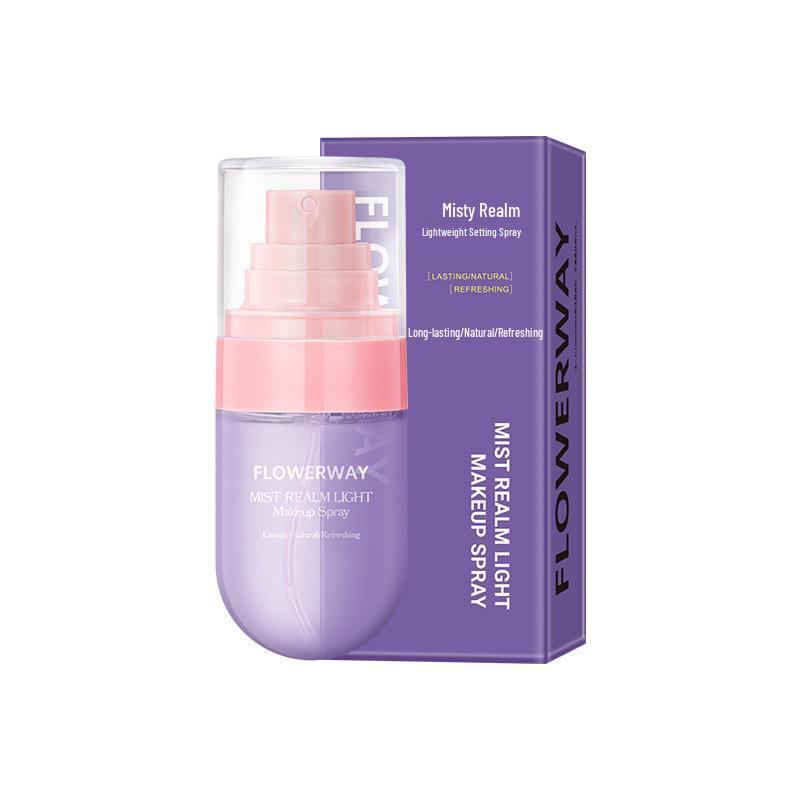 

FLOWERWAY Misty Легкий фиксирующий спрей: Увлажняющий, Водостойкий, Потостойкий, Стойкий, Не отпечатывающийся, Нелипкий. 30ml