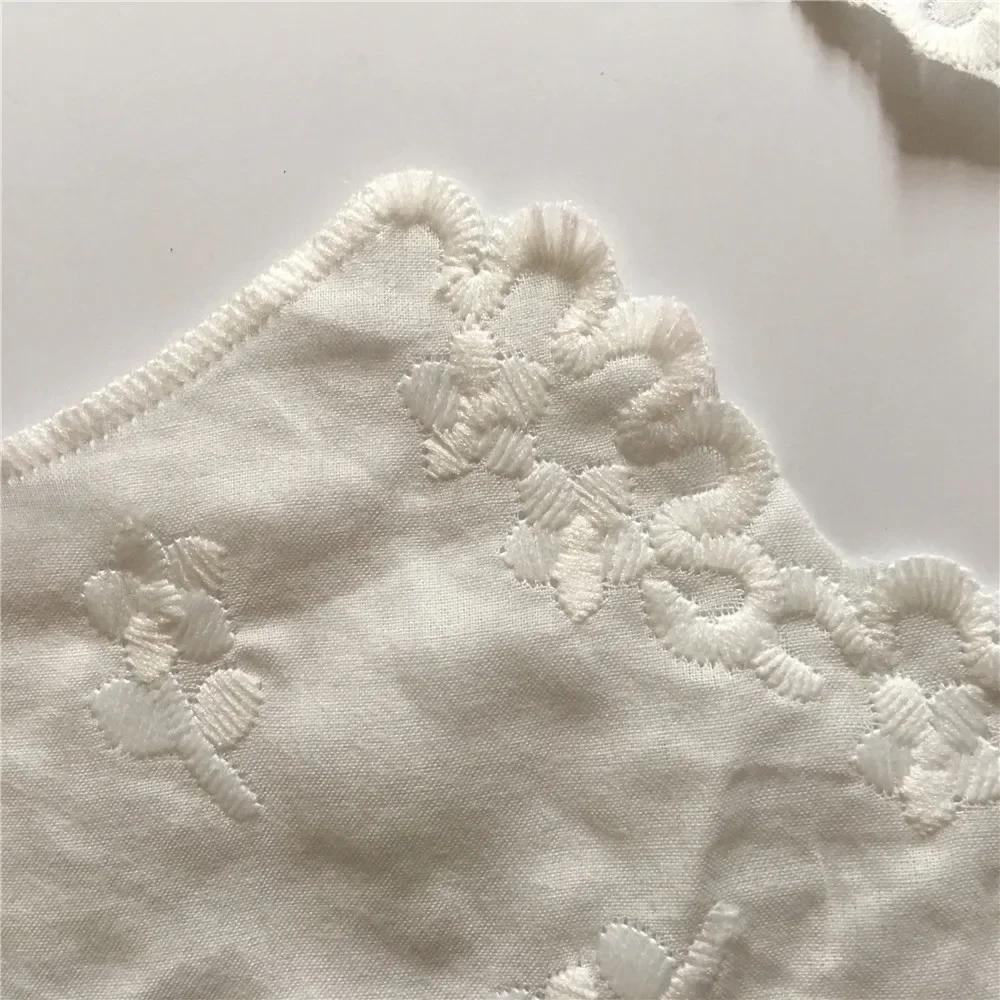 Shirt fake collar detachable ladies dress embroidery DIY clothing applique craft supplies material accessories 1 pair for sale