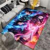 "Anime Style Carpet with Sword and Energy Aura Pattern for Home Decor" Suitable for use as an anti-slip for living room bedroom sofas