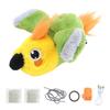 Electric Cat Parrot Plush Toy Flapping Wings Enhance Exercise Soft Comfortable Interactive Cat Toy for Home