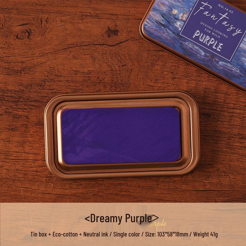 Tie-dye Wilderness Eco-Cotton Journal Ink Pad - Neutral Oil-Based Iron Box Ink Pad