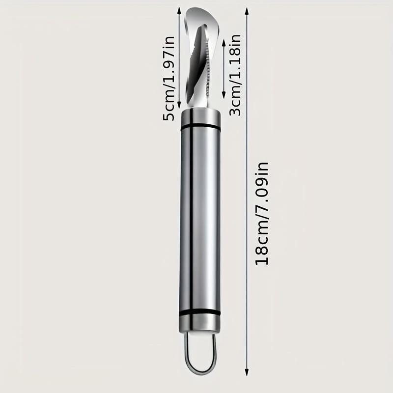 

1 шт., апельсиночистка из нержавеющей стали, простая лимоночистка, апельсиночистка с ручкой. 1pc серебряный