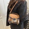 Textured bag women's new fashion highend handbag versatile shoulder large capacity messenger bag commuter bag