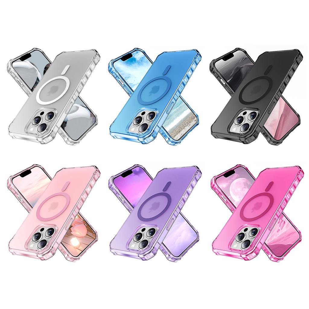 For iPhone 13 Pro Max Case Compatible with MagSafe Small Wavy Edge PC + TPU Phone Cover