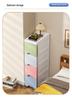 Thick 25cm Ultra-Narrow Storage Cabinet: Kitchen & Bathroom Plastic Drawer Shelf
