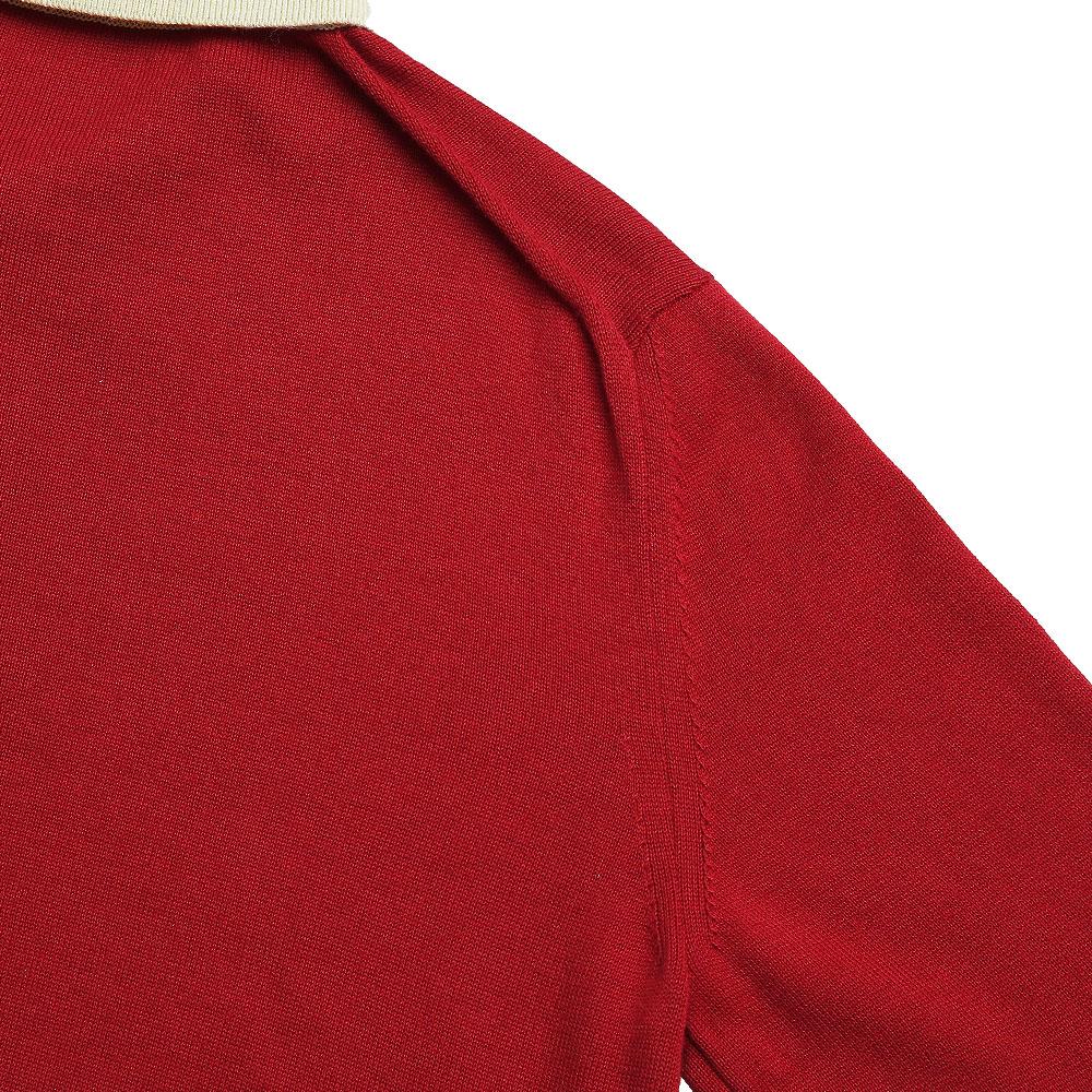Solti Combination Polo Knit (Red)