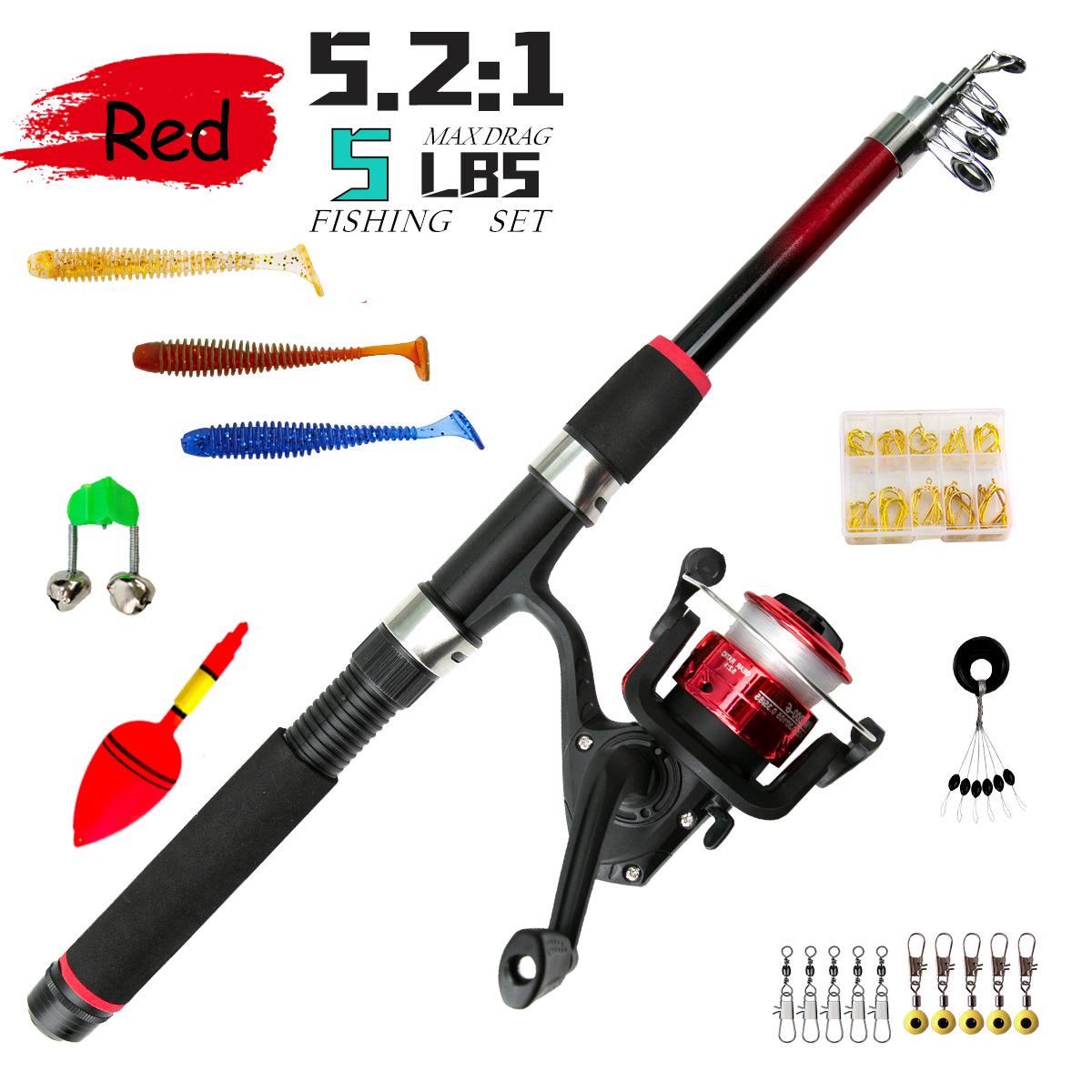Long Cast Beginner s Spinning Reel & Lure Rod Set with Straight Handle