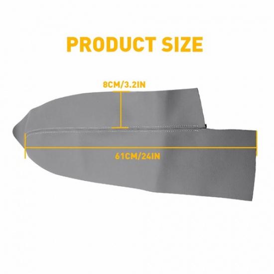 Fits 2007-2012 Honda CR-V Leather CRV Front Door Panels Armrest Cover 2Pcs Gray