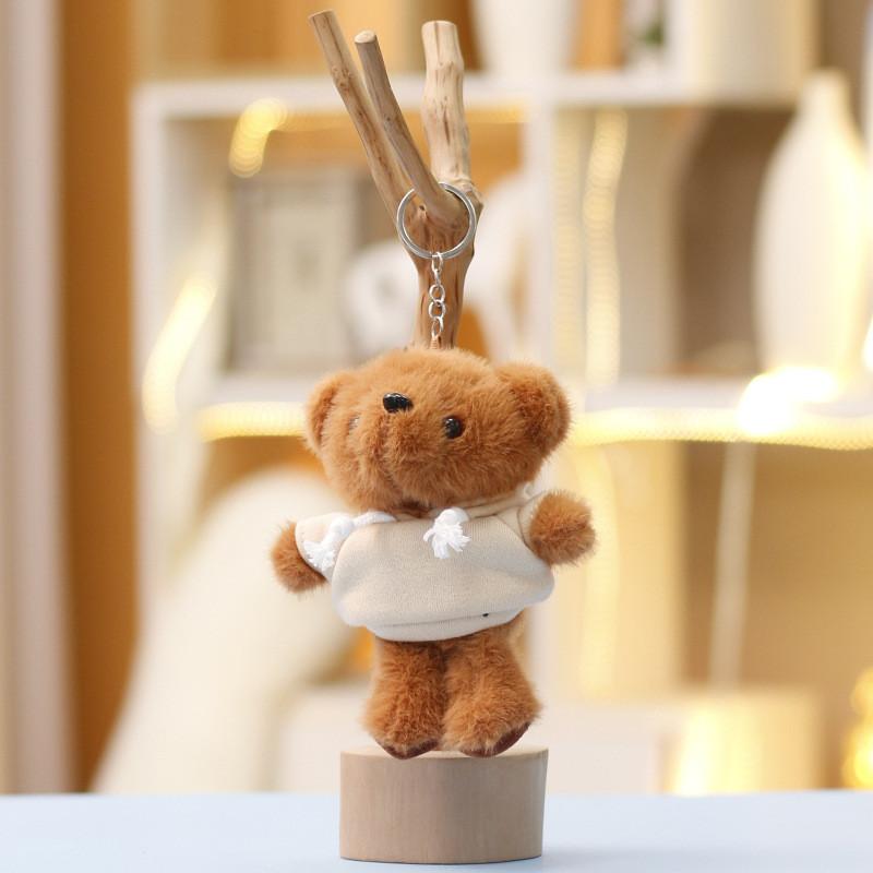 Plush Bear Keychain With Soft Short Plush For Cute Bag Decor And Gift For Kids