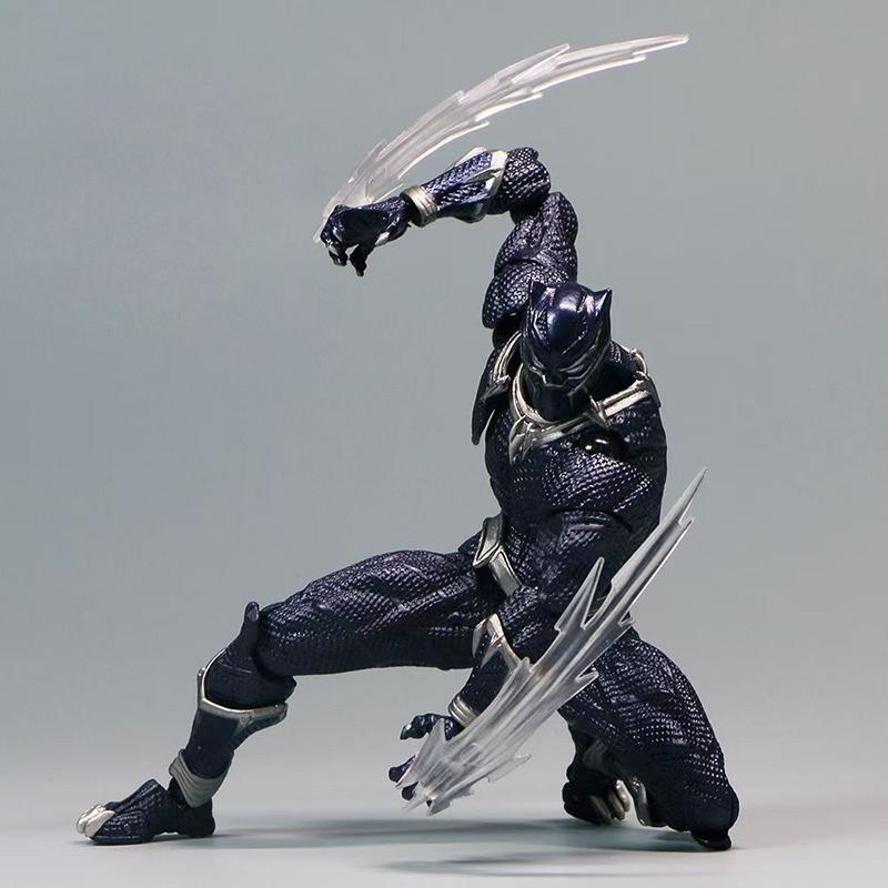 Figuras Revoltech Yamaguchi Pantera Negra Figura de Acción Modelo Venom Rey de Wakanda Pantera Negra T Challa Juguetes
