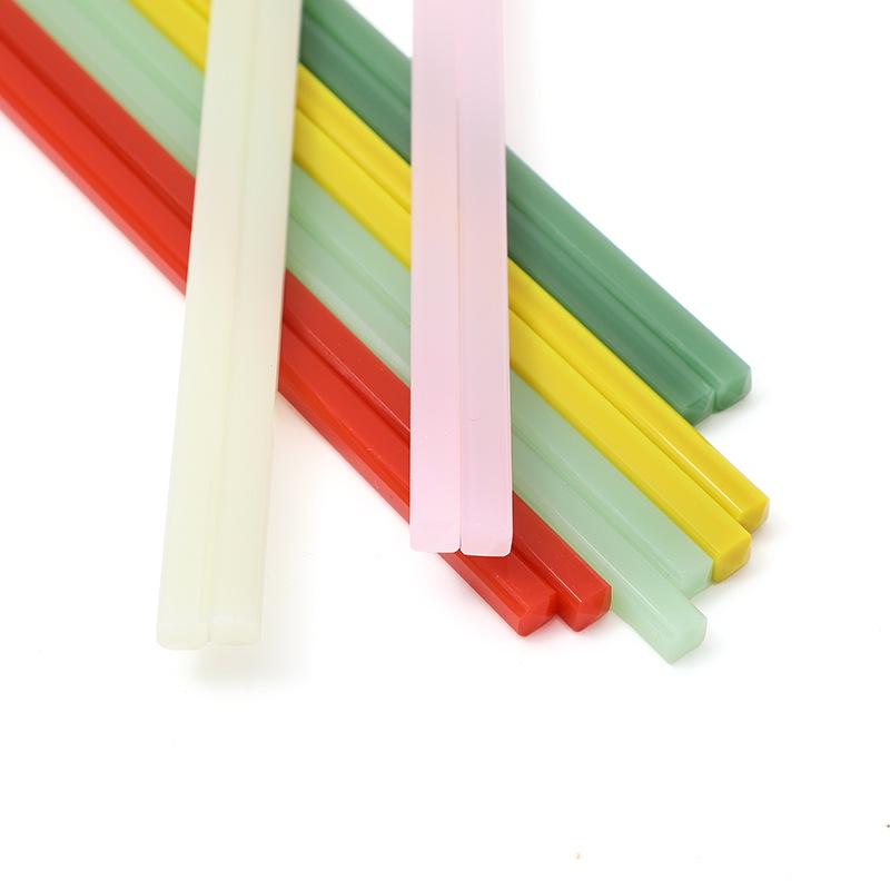 Pure Jade Crystal Chopsticks: Lead-Free, High-Temperature Resistant, Easy To Clean, Creative Design, 23cm, Multi-Style Options for Home & Hotel Use.