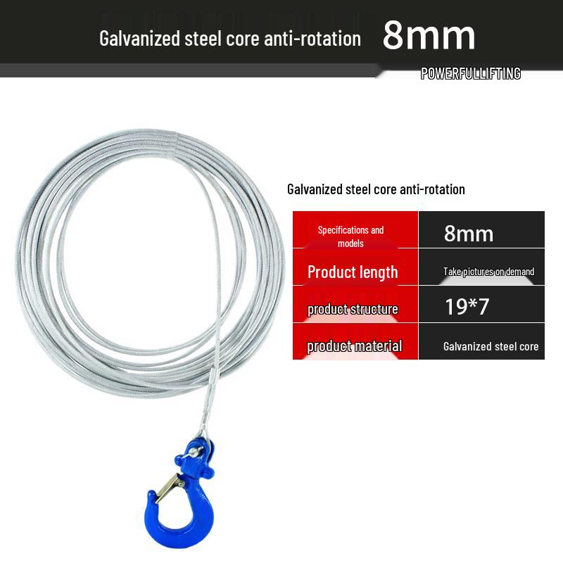 Anti-Rotation Steel Wire Rope with Soft Core for Electric Hoist and Outdoor Crane Use