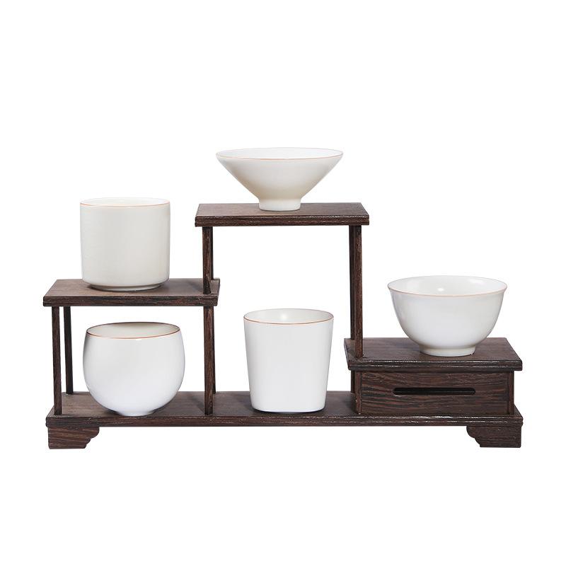 White Jade Ru Kiln Tea Ru Porcelain Can Be Nurtured with Crackle Dragon Egg Tasting Cup Large Capacity Ceramic