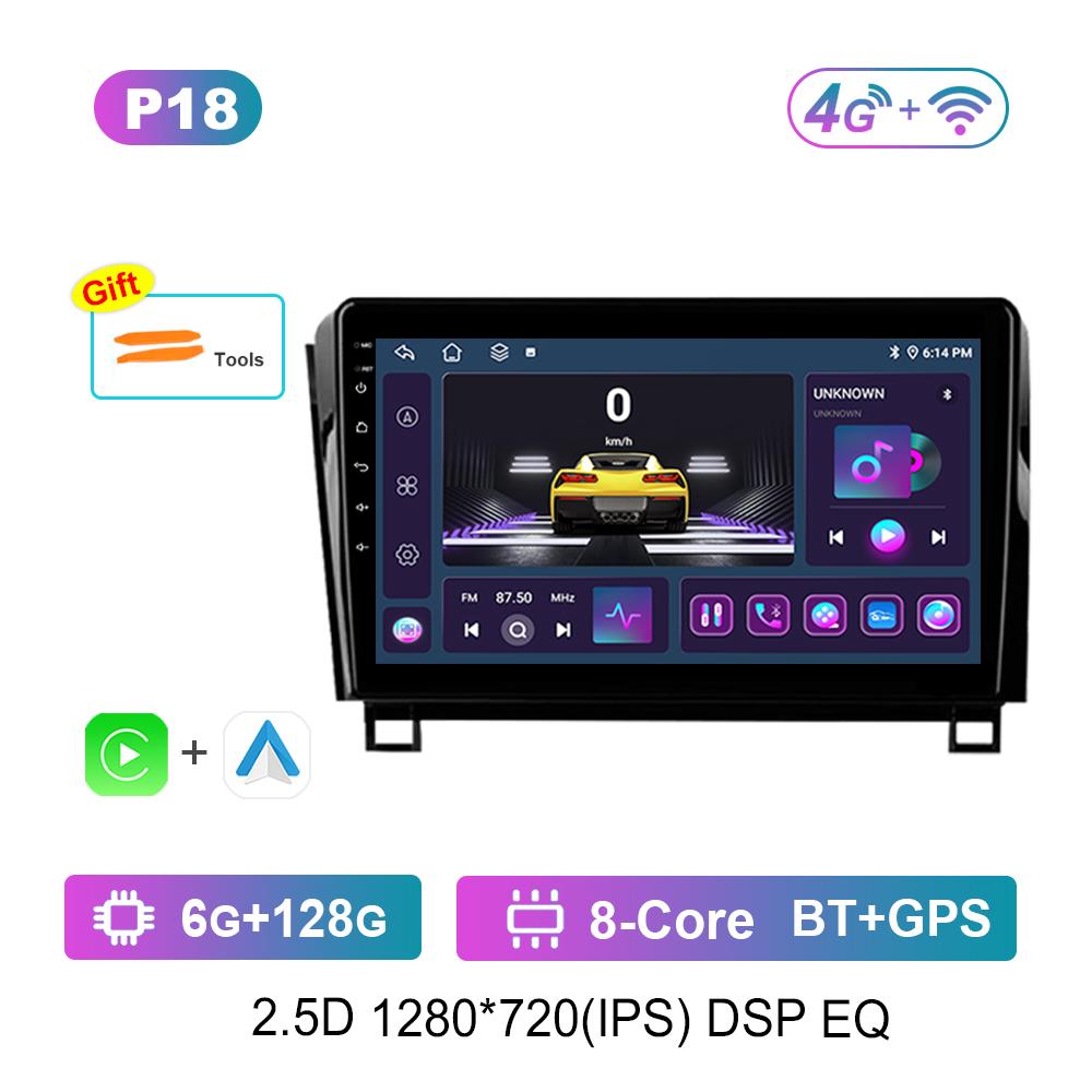 Car Radio Multimedia Player 10 Inch Android OS GPS for Toyota Tundra XK50 2007 - 2013 WiFi 4G IPS Screen Auto Tools Cooling Fan
