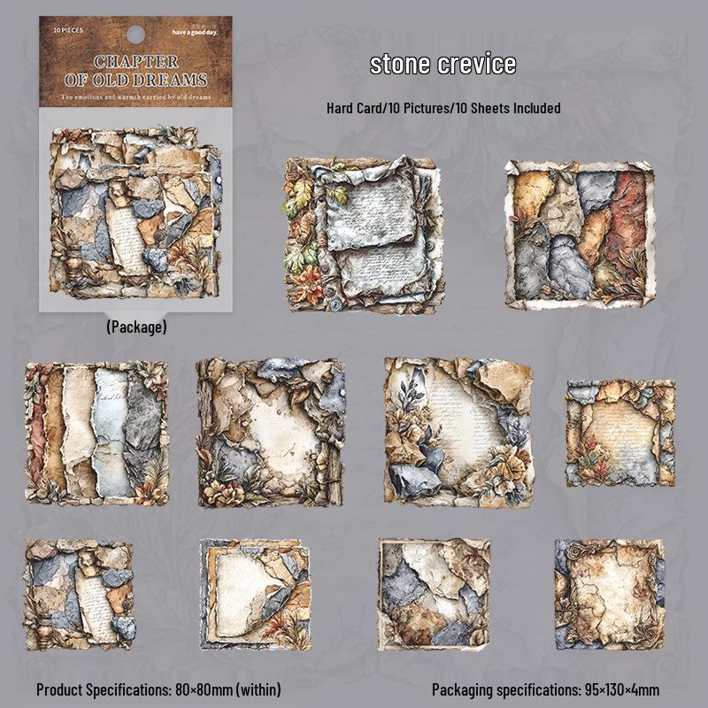 Beautiful Day Landscaping Sticker Pack: 10 Sheets of Shadow Chapters & Broken Theme Plant Borders