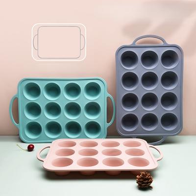 Food Grade Silicone Cake Mold High Temperature Resistant 12 Even Cake Making Baking Mold