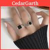 Elegante Anillo Hueco Redondo de Plata de Ley S925 con Números Romanos para Mujer en Diseño Elegante