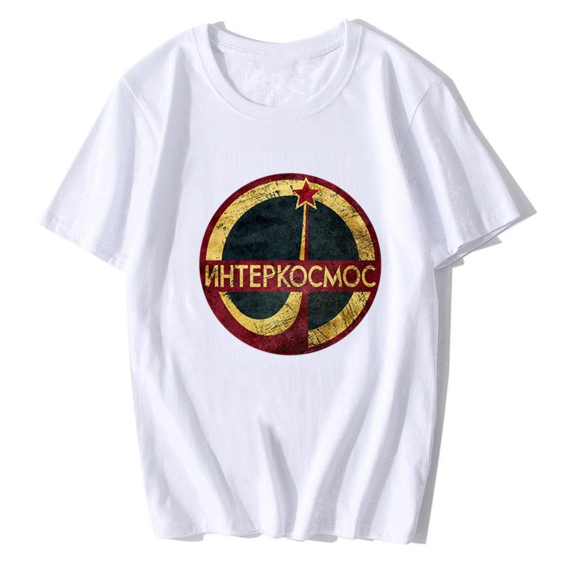 Interkosmos Cccp 100 Premium Cotton Soviet Gift Present Cotton Unisex Summer Casual Cotton Tee Fashion T Shirt Design Online