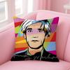 Pop Art Throw Pillow Cover Colorful Lips Dollar Sign Flower Print Cushion Case Modern Art Decor Pillowcase For Sofa Couch Living