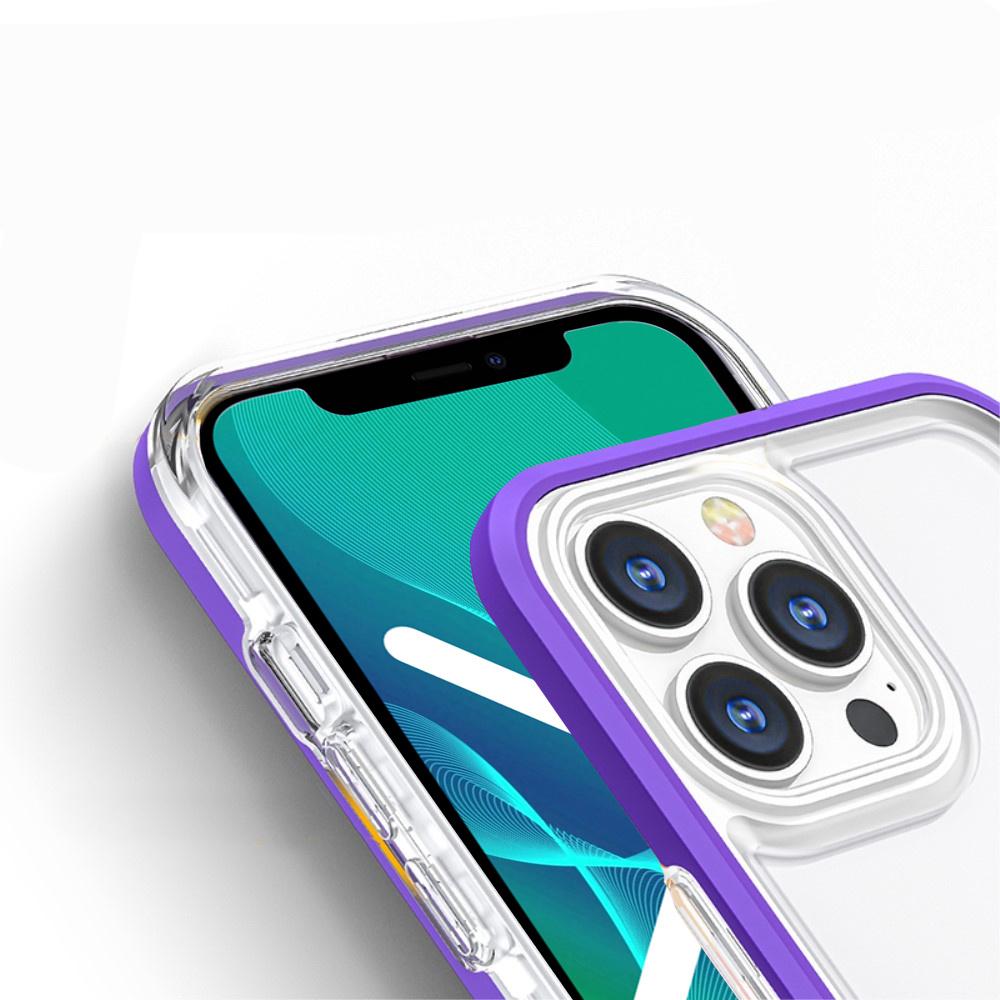 ERBORD case for iPhone 13 Pro, Hybrid Frame, Purple