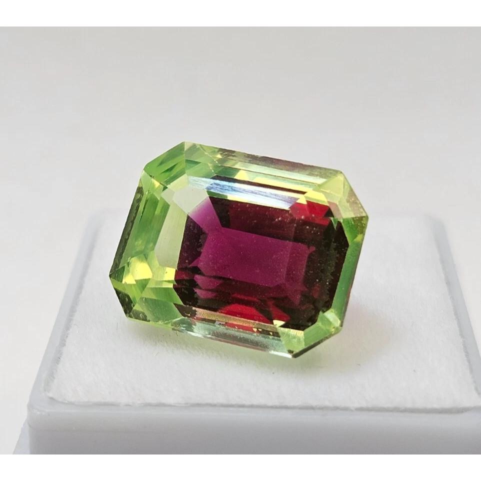 Awesome Pitambari Sapphire Natural 14+ Ct Emerald Cut Beautiful Gemstone