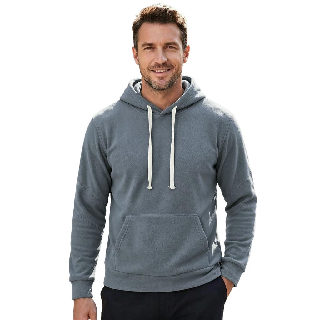 Men's Hooded Sweatshirt Pullover Casual Athletic Top for Fall Winter