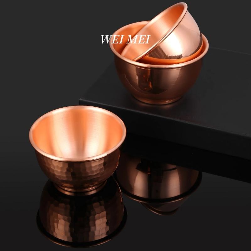 Handcrafted Vintage Copper Bowl,Exquisite Hammer Texture Finish Texture ,Pasta ,Salad Bowl,Portable Thickened Copper Tableware