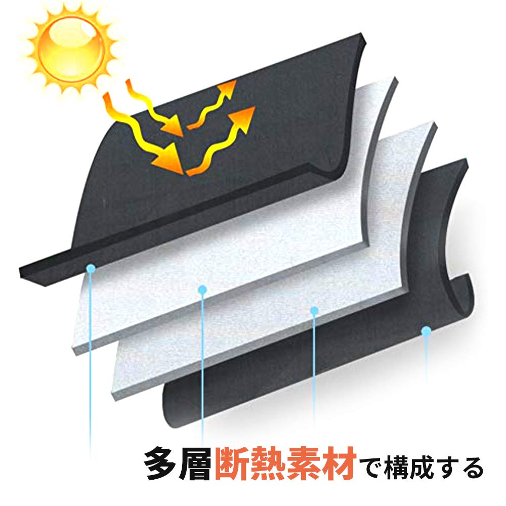 Windshield Sunshade for Suzuki Jimny Sierra Windshield UV Sun 1 Panel One-Touch JB64W, JB74W, Curtain, Heat-Insulating, Light-Blocking, Protection,