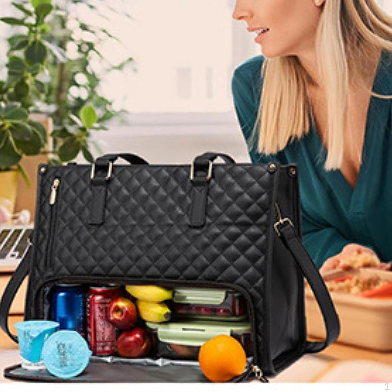 

Женская сумка-тоут для обеда, компьютерная сумка через плечо для коллажа, офисной работы, пикника