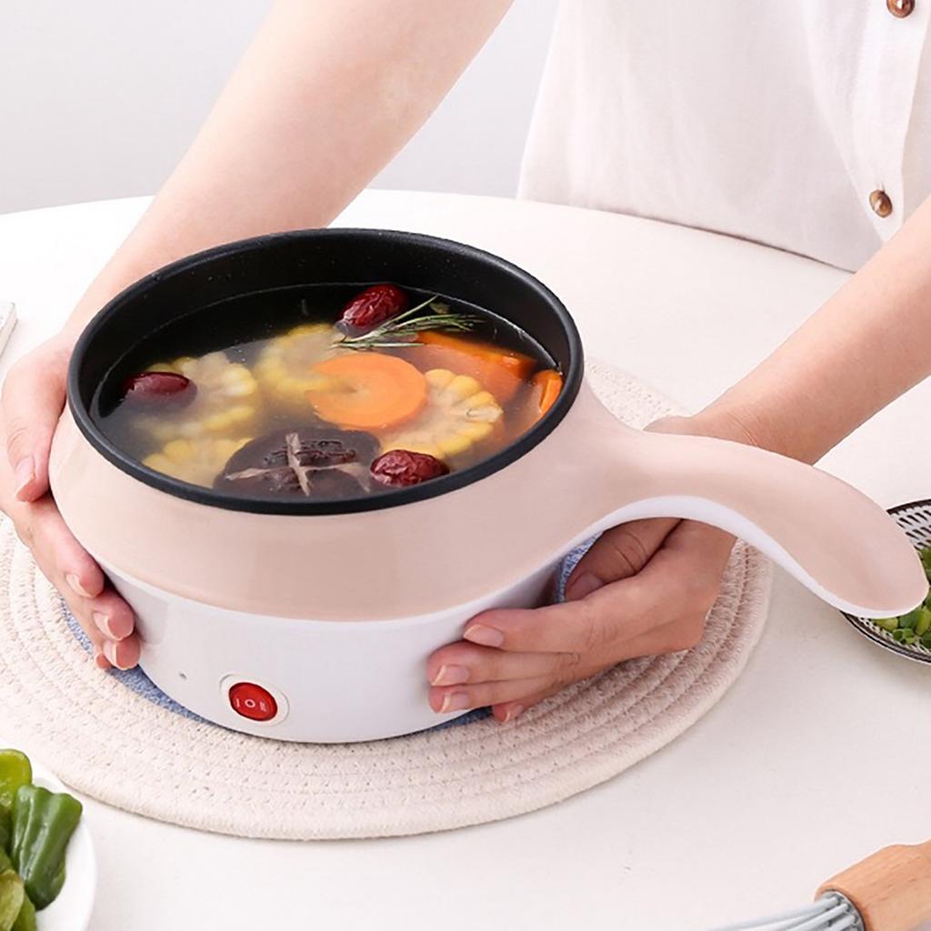 Electric Cooker Multifunctional Two Speed Portable Mini Electric Frying Pan Wok Rice Cooker for