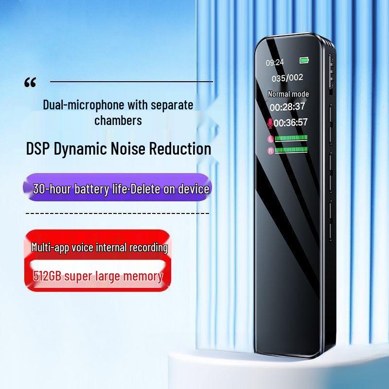 Portable Student Voice Recorder - HD, Long Standby, Compact, Pro-Grade