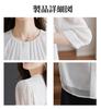 Cut and Autumn [billevan] Women's Blouse, 3/4 Sleeve, Office, Tuck, Stylish, Washable, Sewn, Lined, Business, Commuting, Everyday, Business, Date,